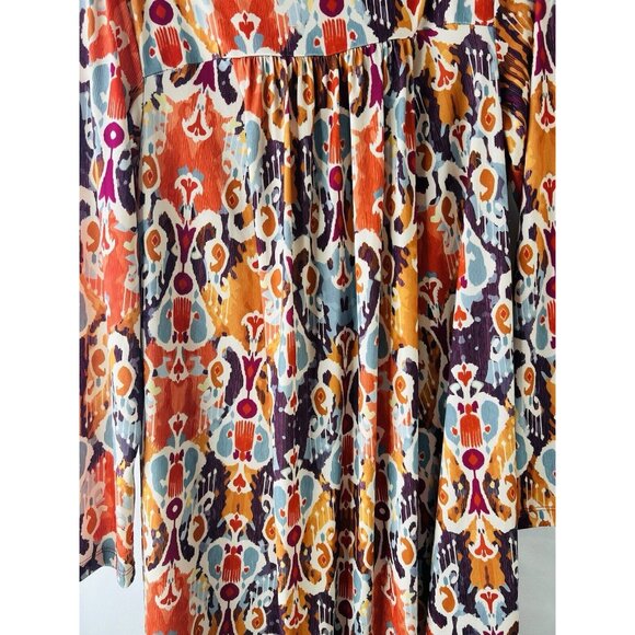 Japanese Weekend Rainbow Geometric Slinky Dress Artsy - Picture 3 of 8